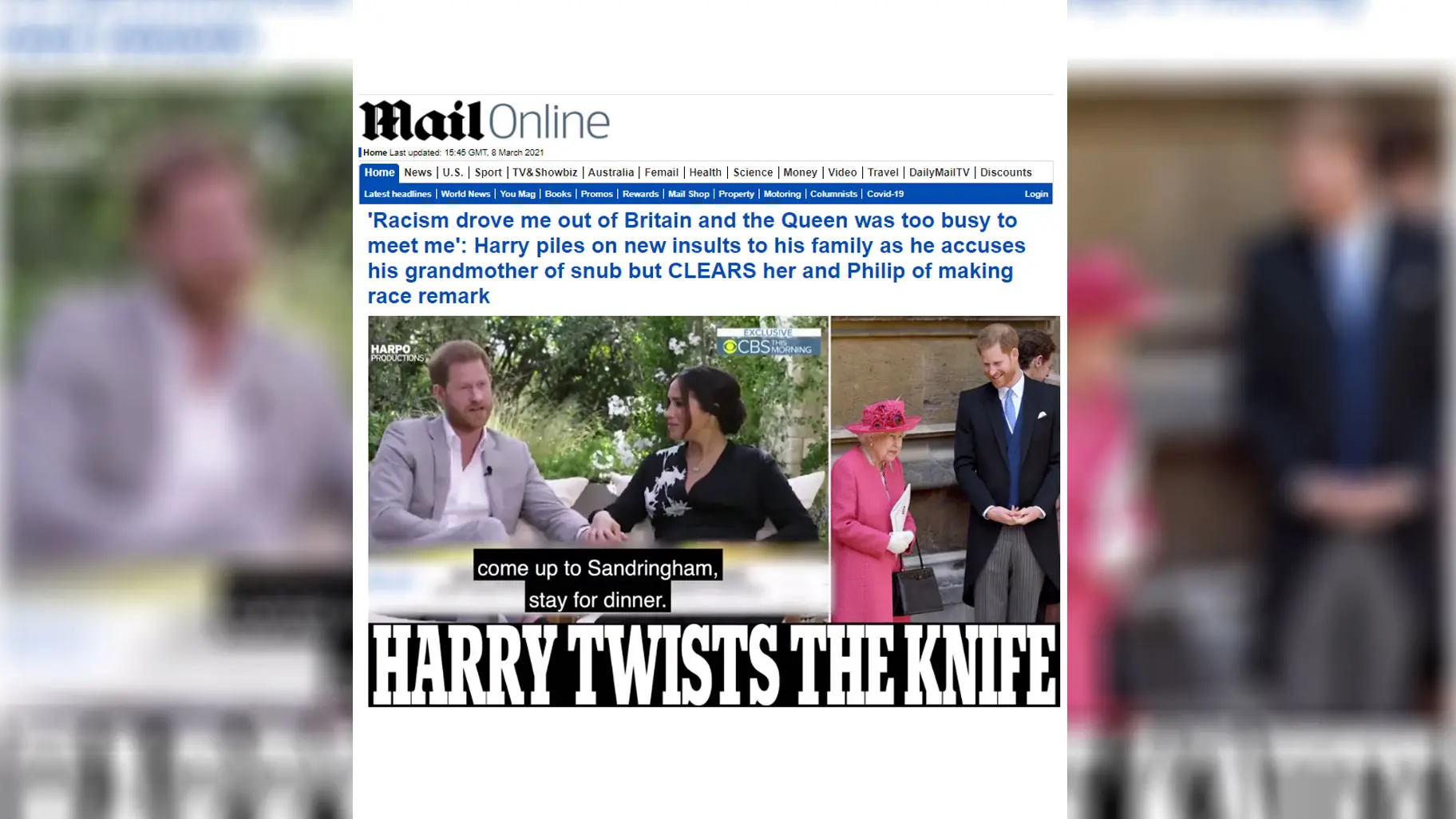 Matéria publicada por portal britânico