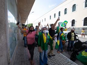 ato em apoio ao presidente Jair Bolsonaro em Fortaleza