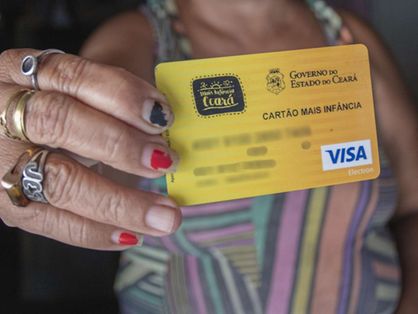 Cartão Mais Infância, que teve benefício ampliado pelo Governo do Ceará