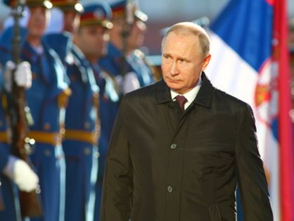 Vladimir Putin, o presidente da Rússia em conferência de imprensa