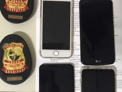 Polícia Civil apreendeu quatro celulares com o suspeito
