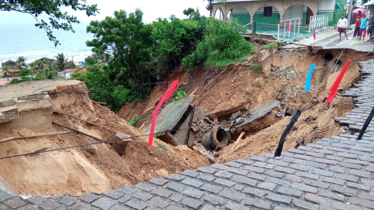 Área afetada pela chuva foi isolada