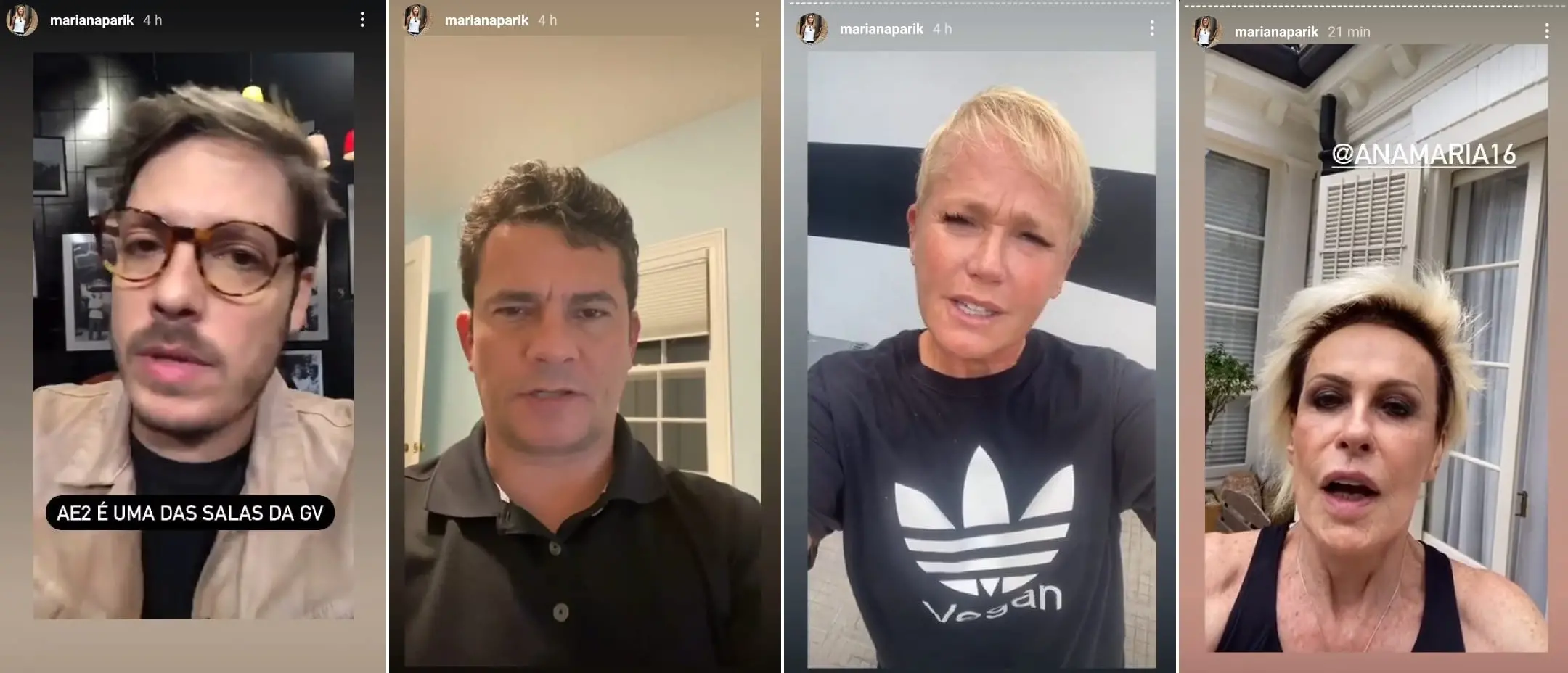 Fábio Porchat, Sérgio Moro, Xuxa, Ana Maria Braga