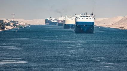 O Canal de Suez tem grande importância para o comércio mundial