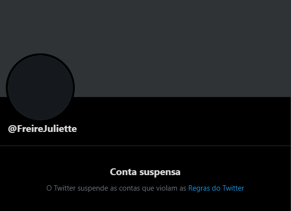 Conta do Twitter de Juliette