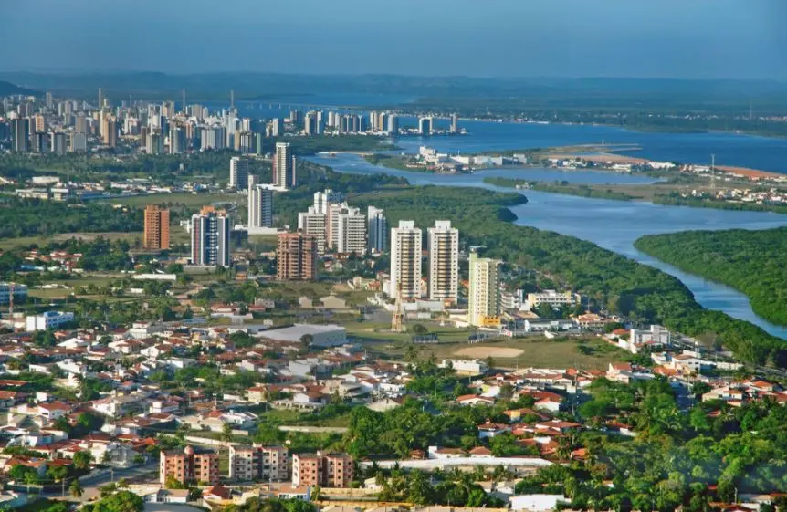 Vista aérea de Aracaju, Sergipe