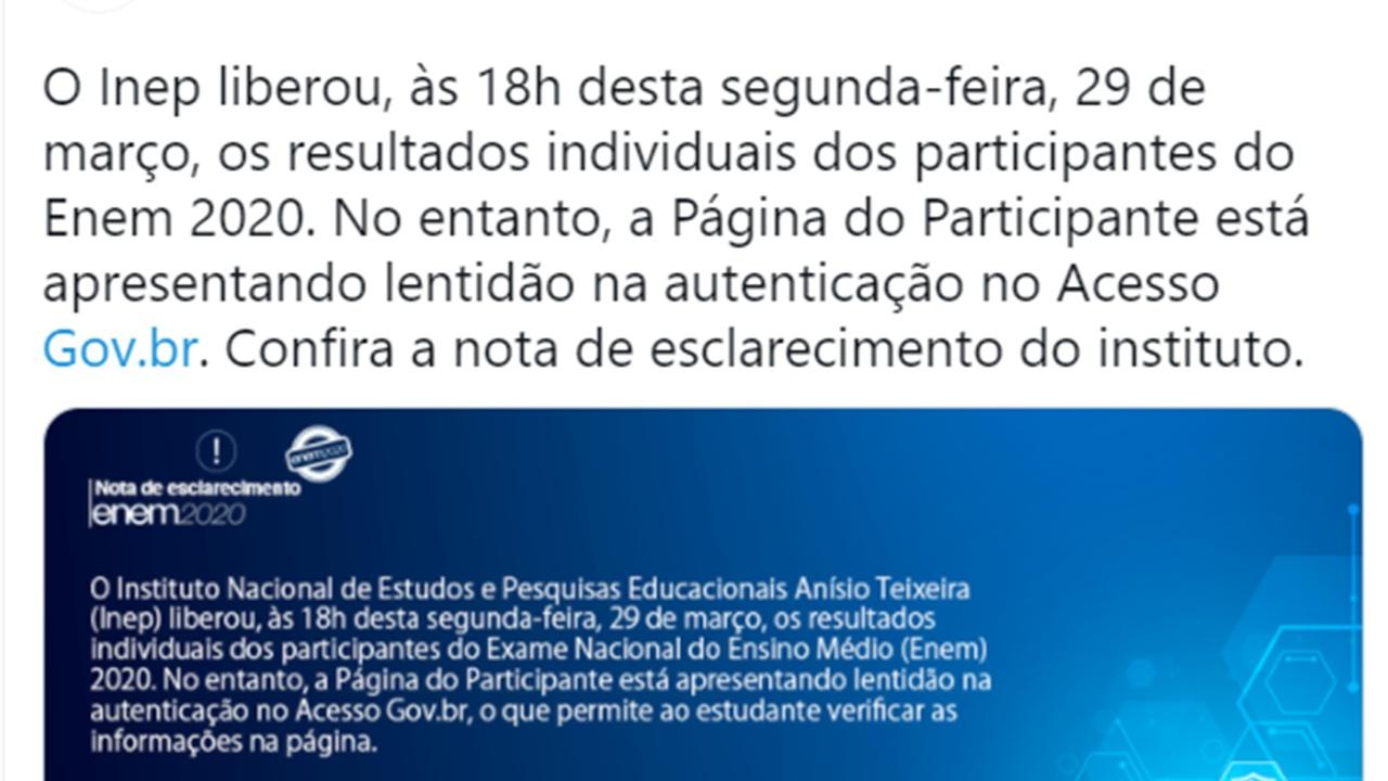 Site Do Enem Apresenta Instabilidade E Participantes Tem Dificuldades Para Conferir Notas Educalab Diario Do Nordeste