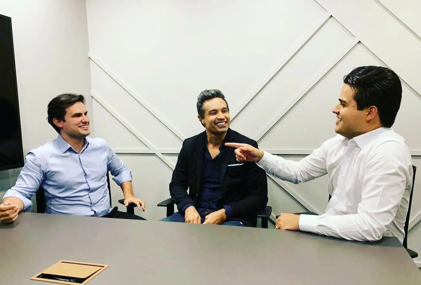 Dudu Cearense junto a companheiros de investimento