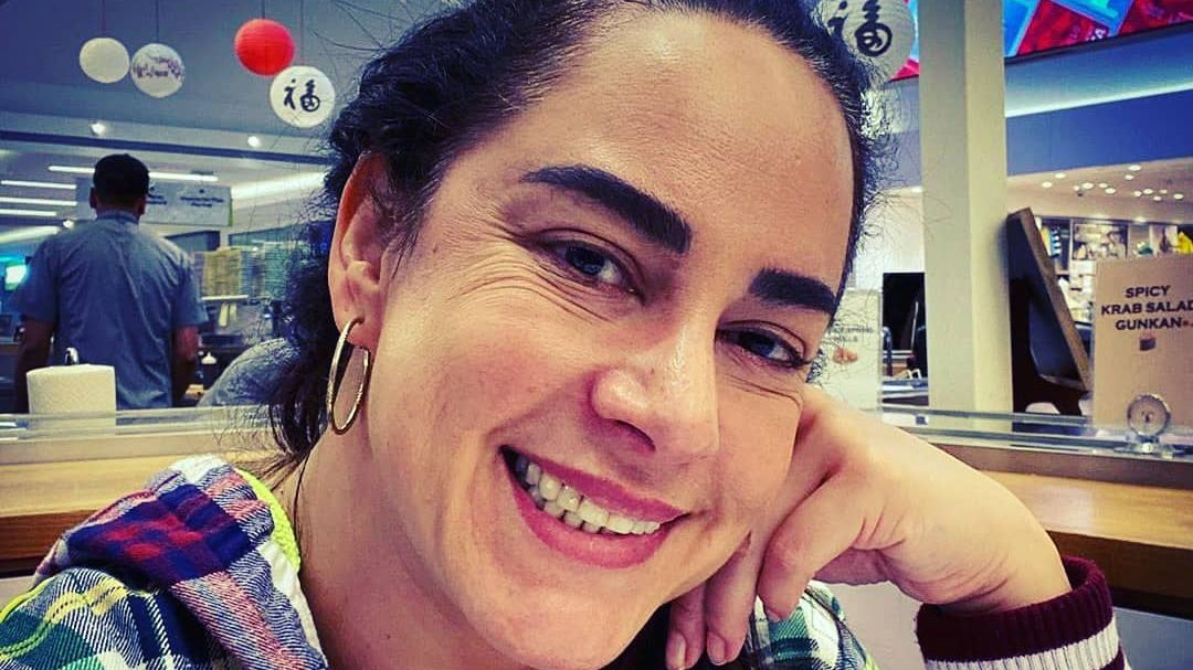 Silvia Abravanel em selfie publicada nas redes sociais