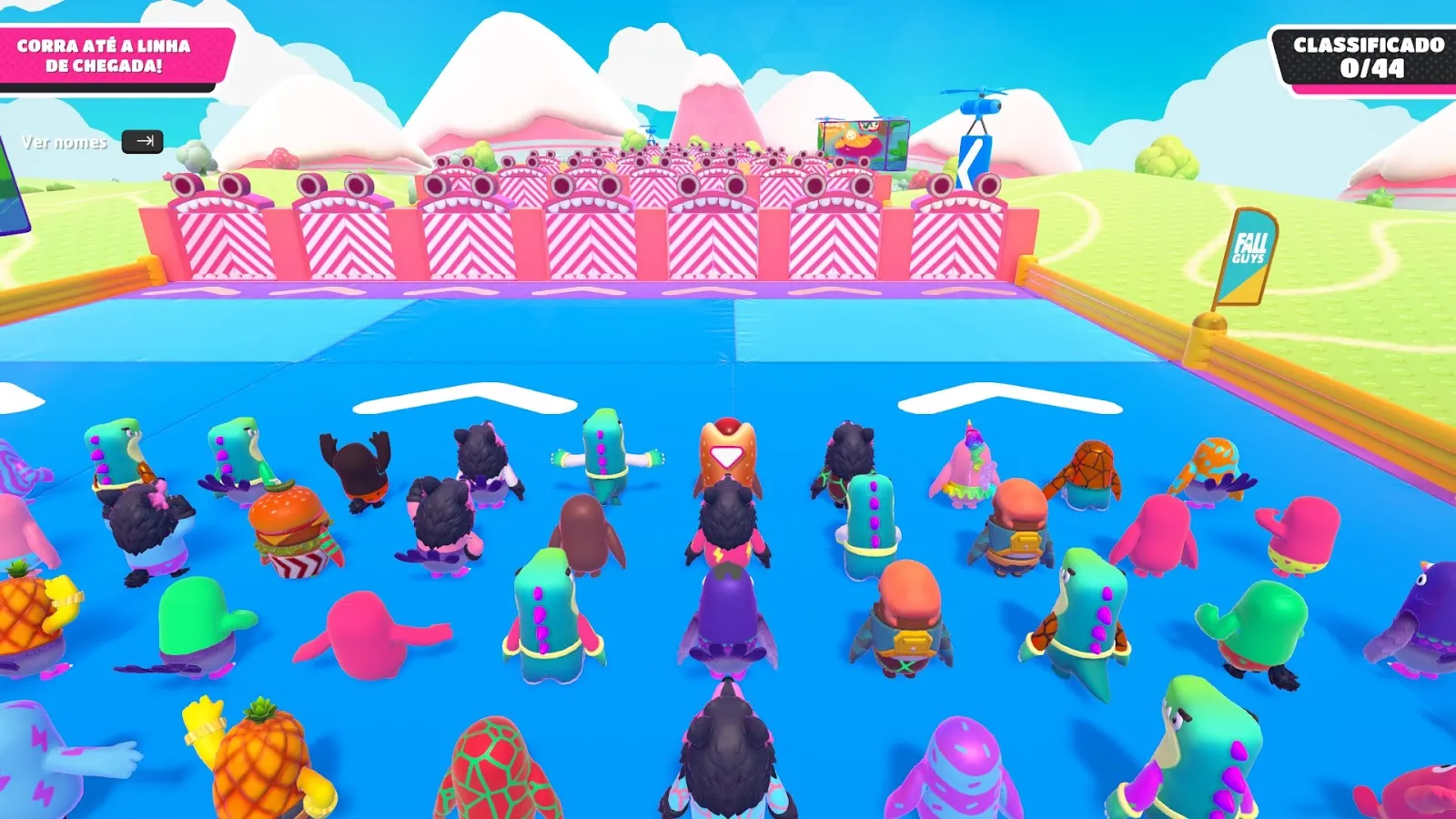 Evento contará com ação do game Fall Guys
