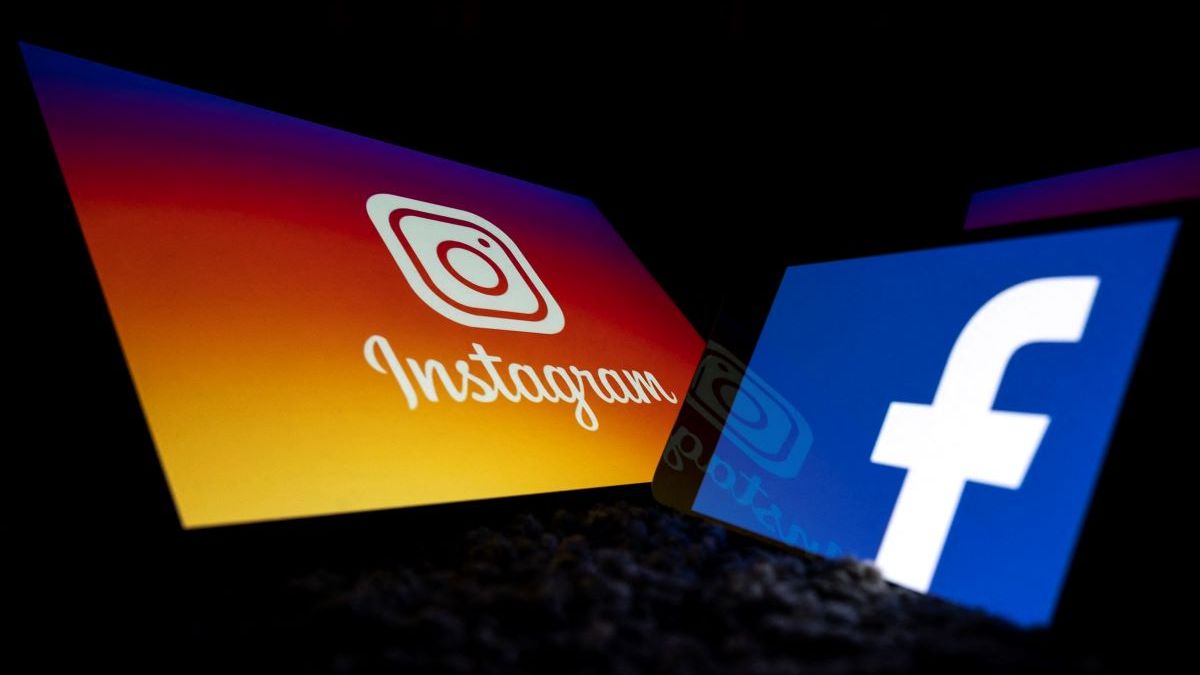 Logos do Instagram e facebook, aplicativos que estão fora do ar