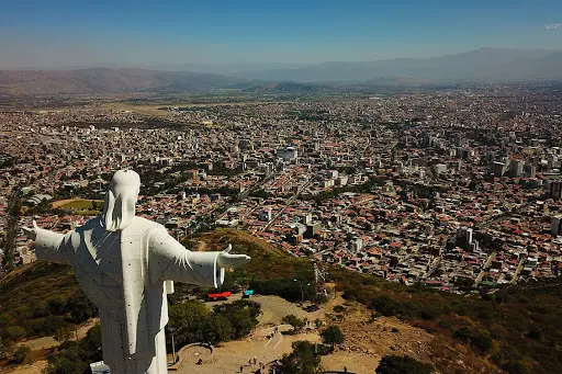 Foto aérea de Cochabamba