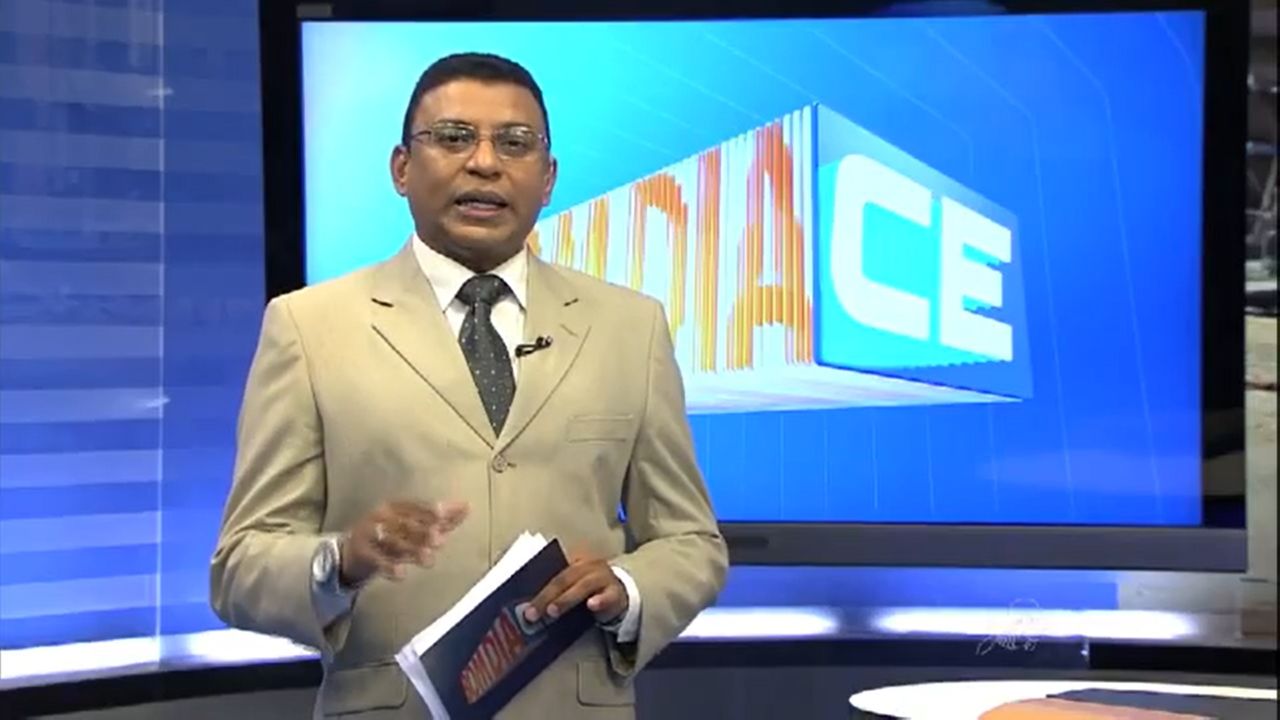 Jornalista Fernando Ribeiro em participação no jornalistico Bom Dia Ceará, na TV Verdes Mares