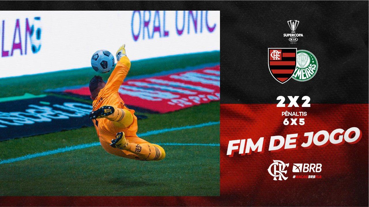 Em grande jogo, Flamengo bate Palmeiras nos pênaltis e é ...