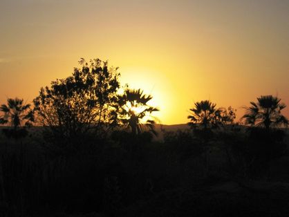 Pôr do sol no sertão do Ceará
