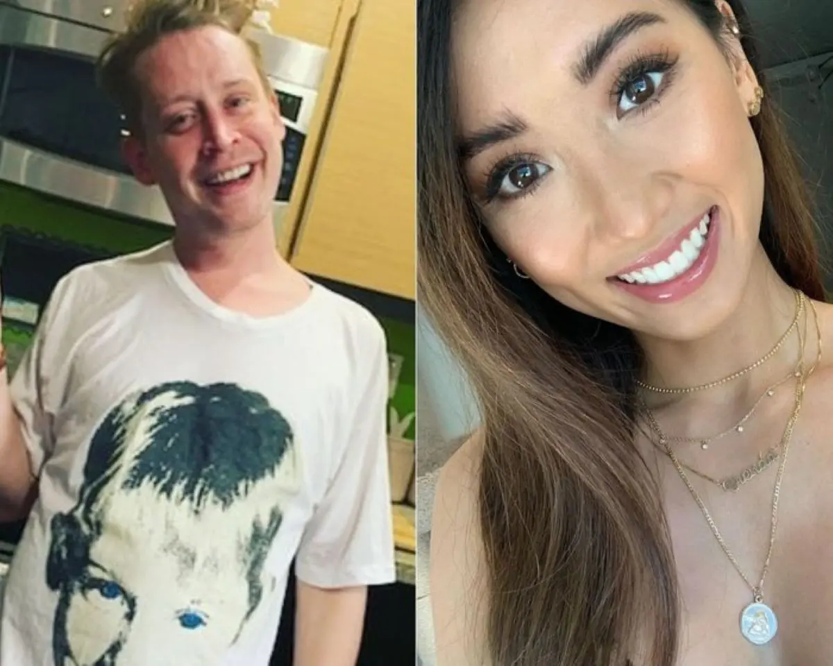 Montagem de fotos do ator Macaulay Culkin e da atriz Brenda Song, que anunciaram o nascimento do seu primeiro filho
