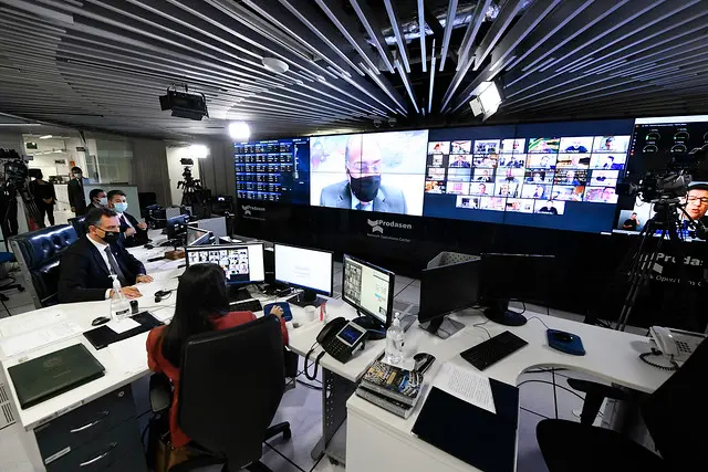 Plenário do Senado Federal em abertura da CPI da Covid-19