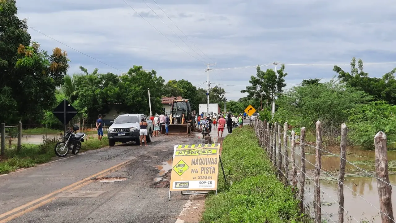 Casas ficaram alagadas em Iguatu