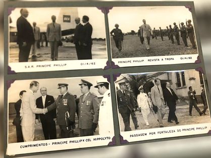 Em fotos, príncipe Philip revista tropa e conhece instalações da Base Aérea de Fortaleza