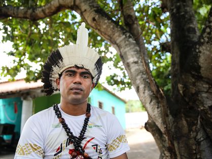 Weibe Tapeba, da etnia Tapeba, em Caucaia Ceará