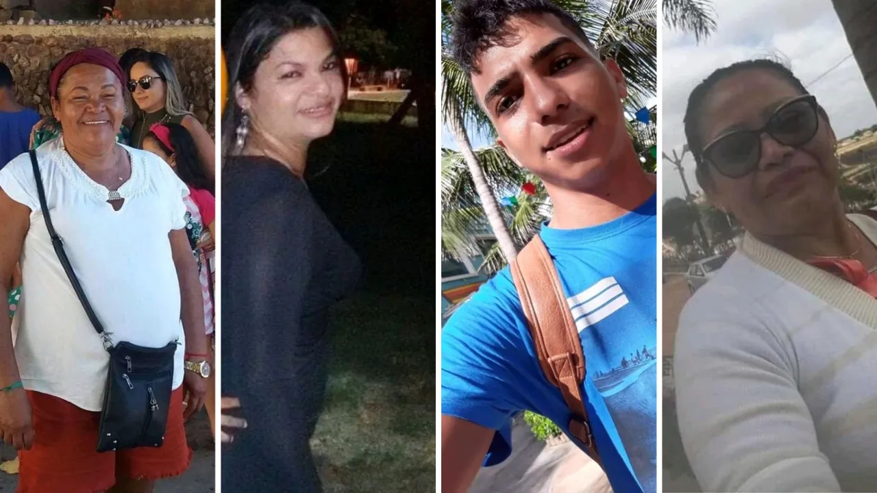Da esquerda para a direita: Raimunda, Ketylane e Eduardo Nascimento, além de Rosa Cardoso