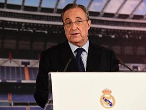 Florentino Pérez em discurso pelo Real Madrid
