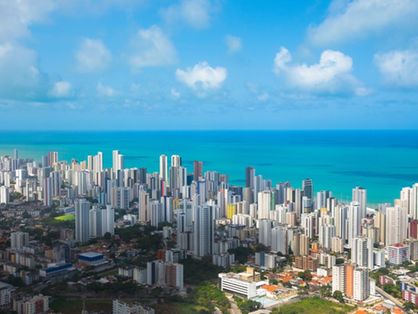 Vista de Recife, capital de Pernambuco