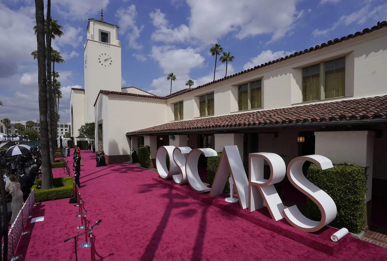 Tapete para a cerimônia do Oscar 2021 em Los Angeles