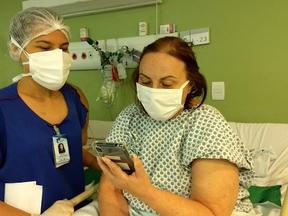 Hospitais têm usado da tecnologia para amenizar angústias e saudades