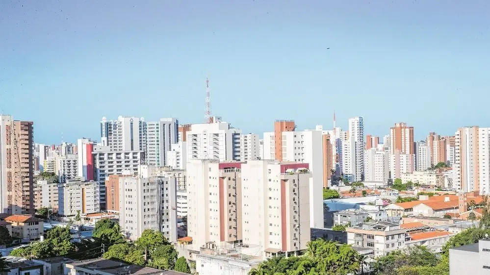 Vista aérea de prédios residenciais