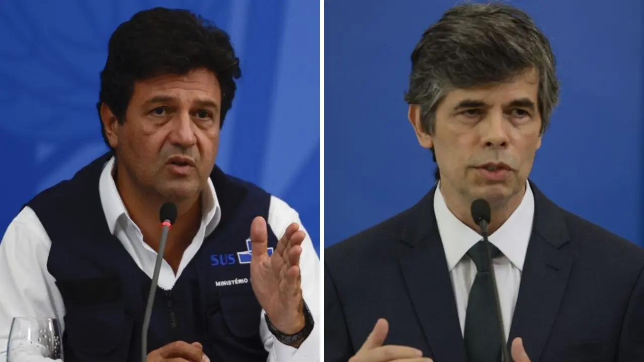 Luiz Henrique Mandetta e Nelson Teich