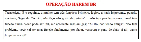 Trecho de conversa entre Rodrigo Cotait e MC Mirella