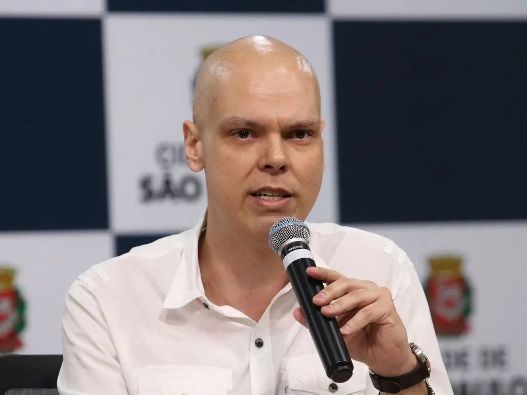 Bruno Covas em coletiva de imprensa