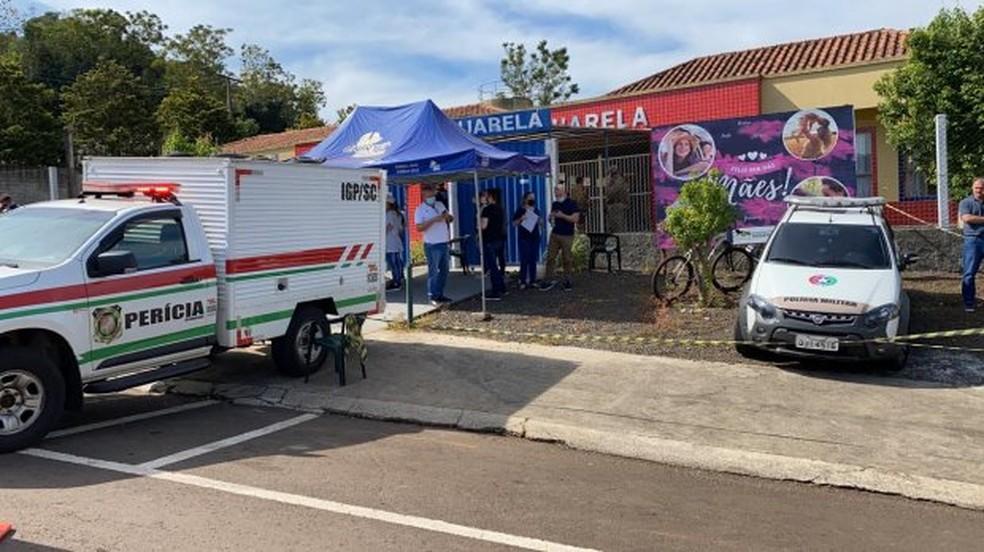 Creche Aquarela em Santa Catarina atacada por jovem em maio de 2021
