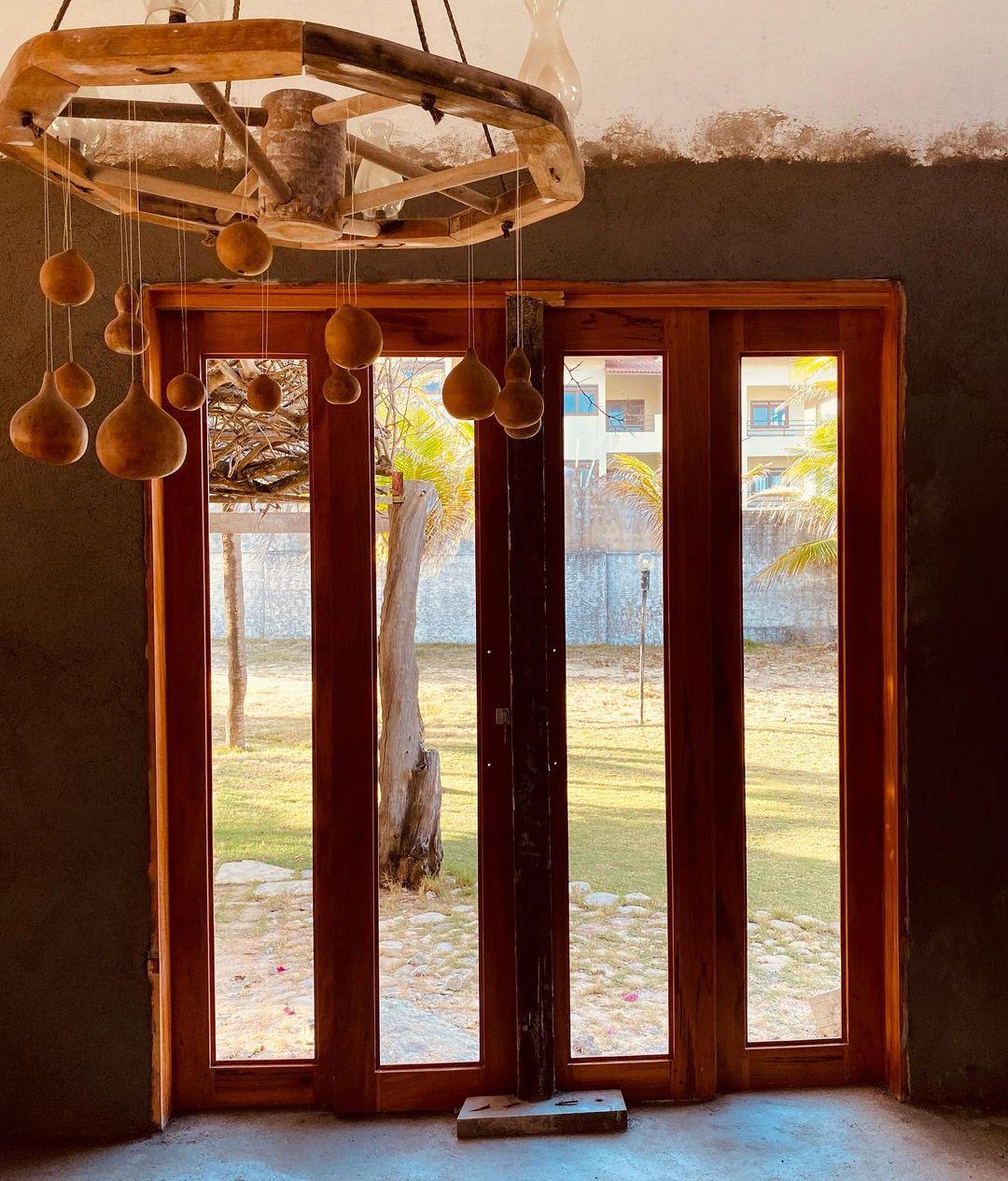 Fernando Fernandes divulgou fotos da obra da casa em Taíba
