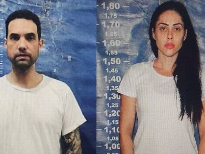 Jairinho e Monique em fotos na prisão