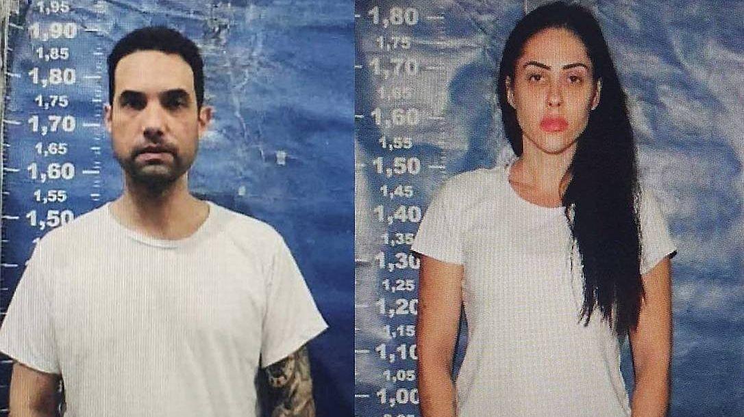 Jairinho e Monique em fotos na prisão
