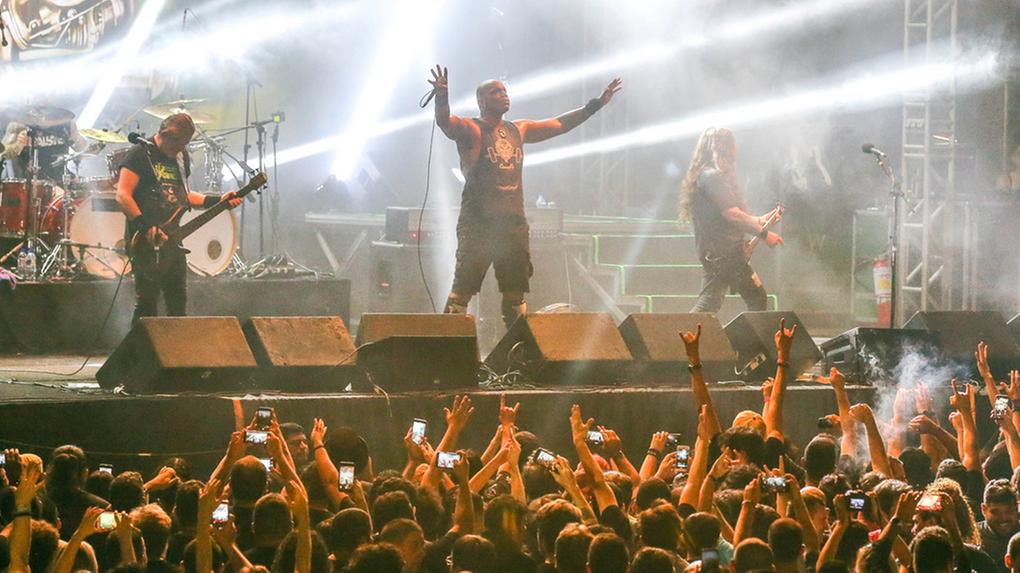 Show da banda Sepultura (MG), realizado no Festival Ponto.CE em 2018