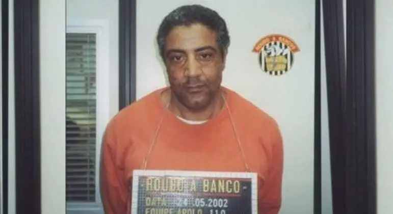 Geleião, fundador do PCC, em foto para ficha criminal