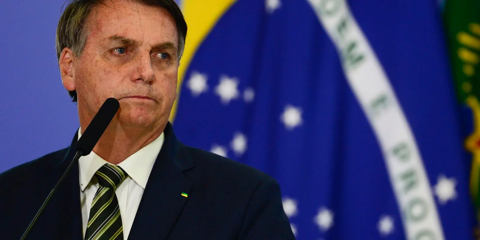 Jair Bolsonaro em discurso presidencial