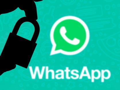 Cadeado ao lado do ícone do WhatsApp sinalizando a nova política de privacidade da empresa
