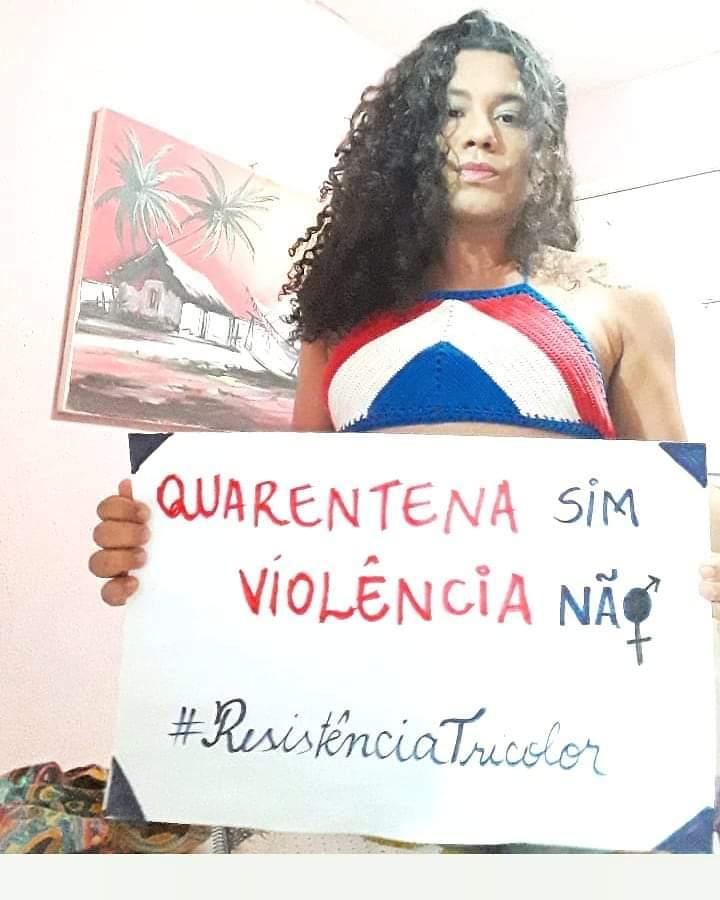 Mabel Rocha, do Resistência Tricolor, atua não apenas contra a LGBTfobia como, também, contra o feminicídio e o machismo no futebol.