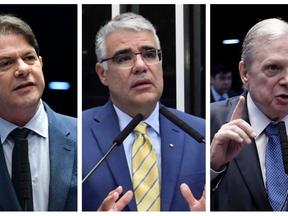 senadores cearenses Cid Gomes, Tasso Jereissati e Eduardo Girão