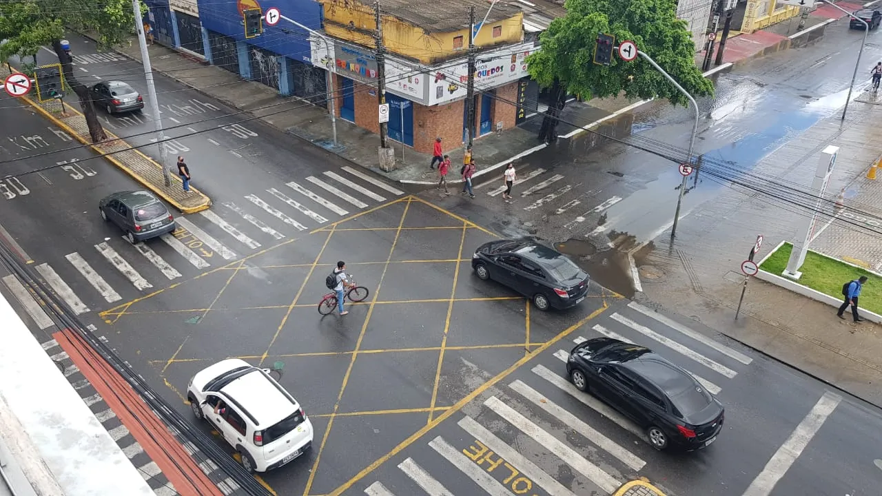 O cruzamento entre a Avenida Duque de Caxias e Rua General Sampaio está registrado como um dos semáforos mais críticos de Fortaleza