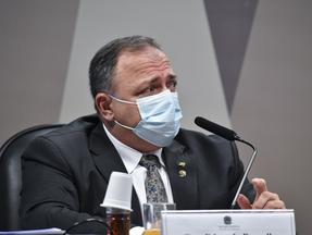 ex-ministro da Saúde, general Eduardo Pazuello em CPI da Pandemia maio de 2021