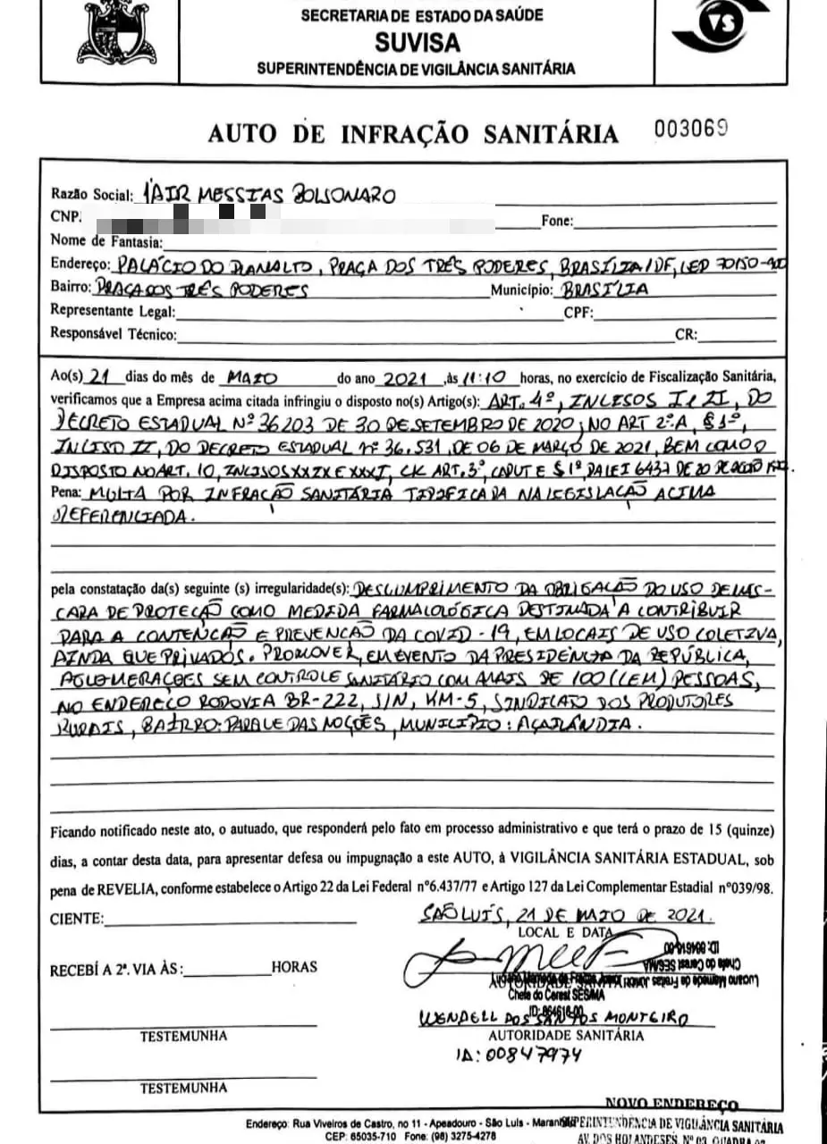 Cópia da autuação