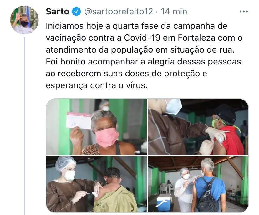 vacinação de pessoas em situação de rua em Fortaleza