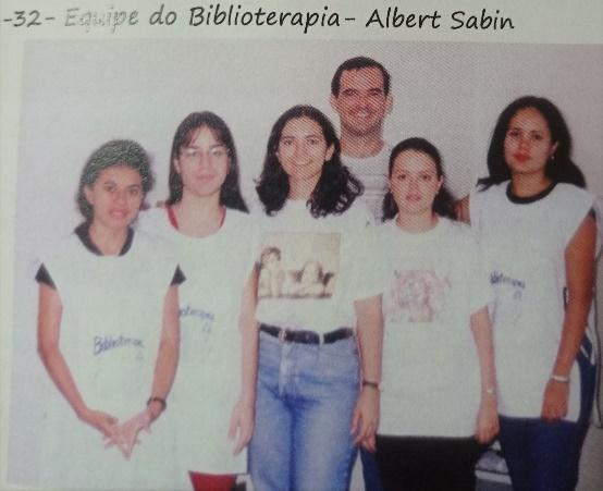 Equipe de Biblioterapia no Hospital Albert Sabin