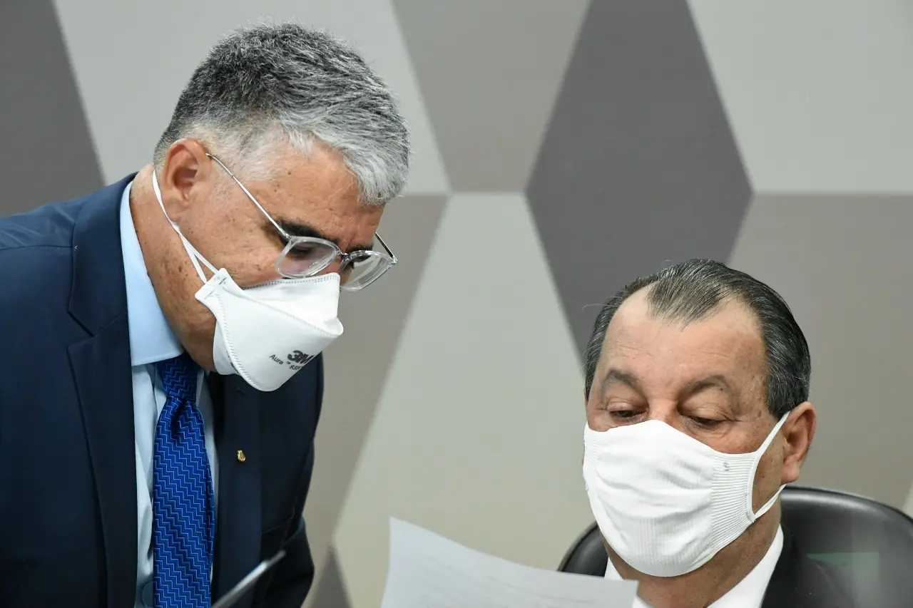 Eduardo Girão e Omar Aziz