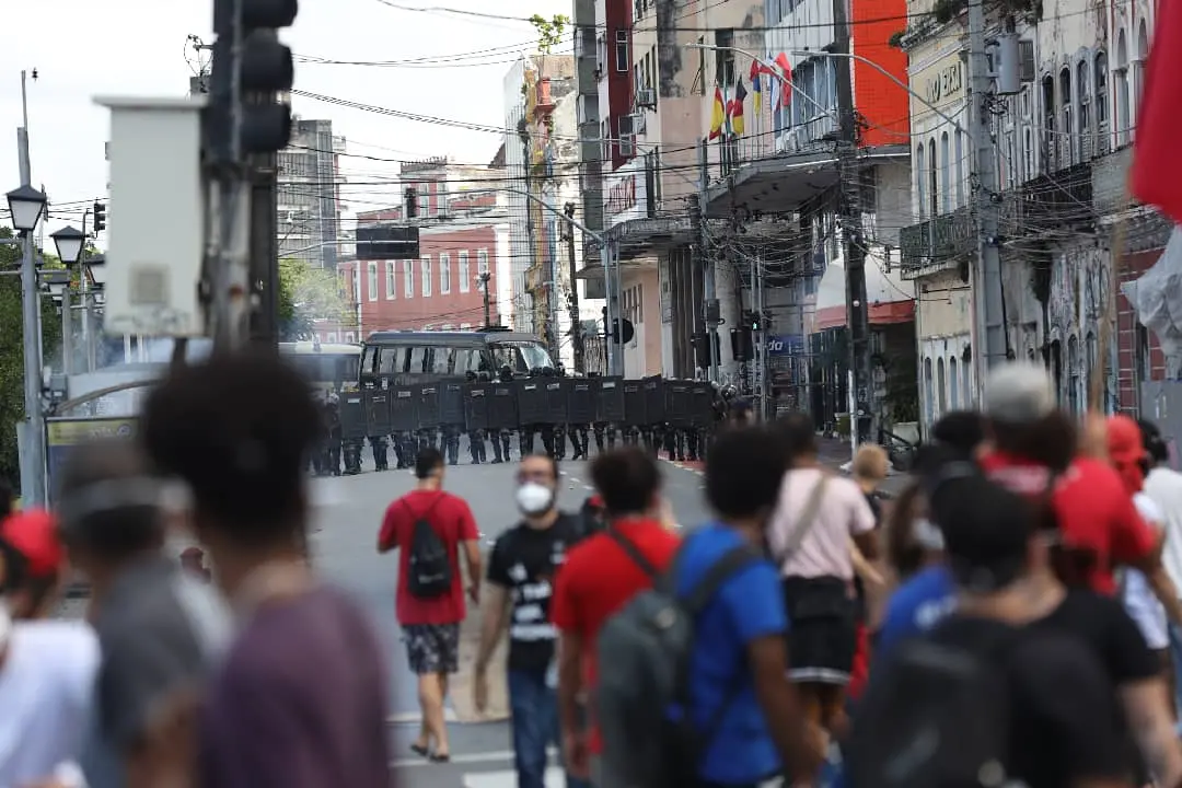 manifestação em Refice